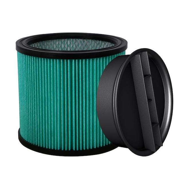 Filtre HEPA à cartouche pour aspirateur Project Source réutilisable et à  haute efficacité, turquoise PS08-2566H