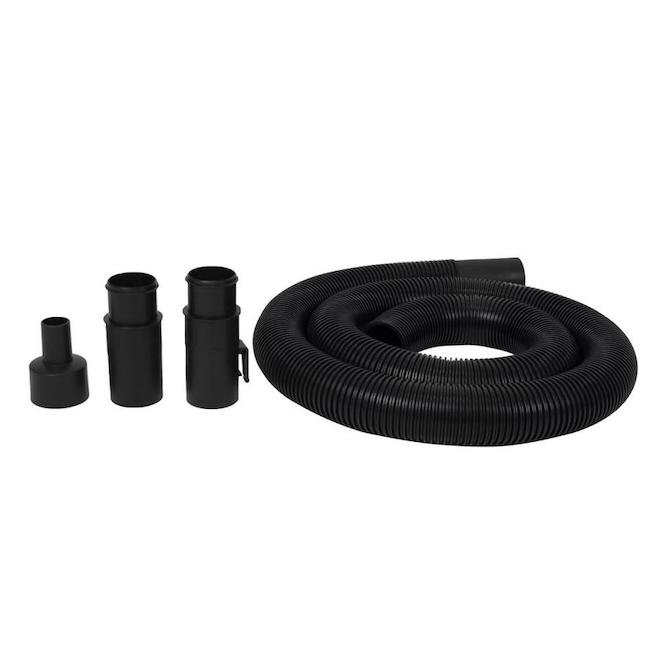 Tuyau d'aspirateur Project Source en plastique noir de 2 1/2 po x 8 pi  PS08-2518