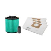 DEWALT 1-Pack - Reusable - Wet/Dry - HEPA Filter Large Filters and bags