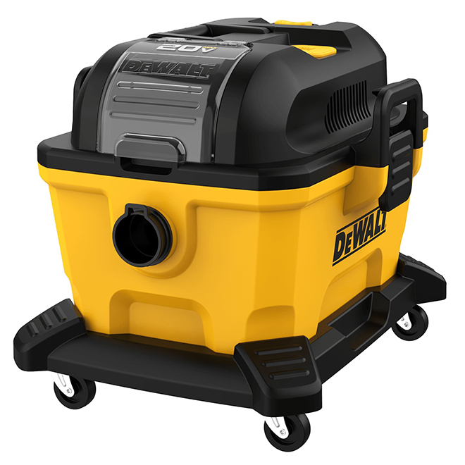 DEWALT Wet and Dry Vacuum Cordless 6-gal 4 HP on Wheel-Mounted Cart