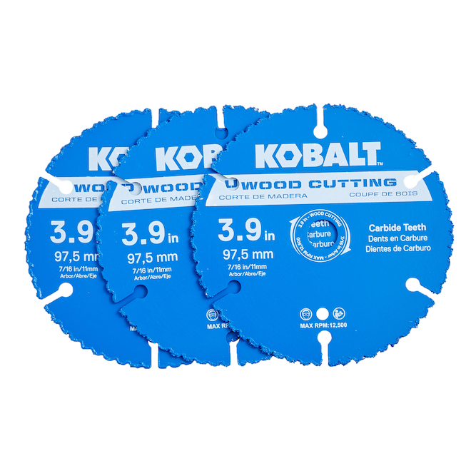 Kobalt 3-Pack 4-in Dry Cut Only Set High-Speed Steel Circular Saw Blade Set