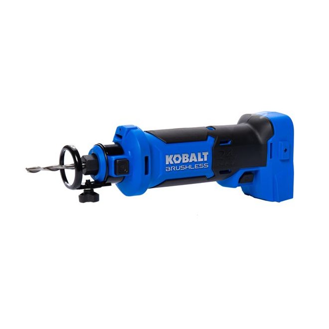 Lumière de travail Kobalt 24 V Max, 700 lumens, sans fil, bleue et noire  sans batterie
