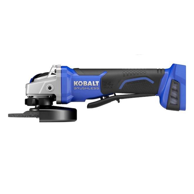 Image of Kobalt | 24 V Max Cordless Angle Grinder - Black And Blue - 5/8-In Diameter Arbor - Bare Tool Without Battery | Rona
