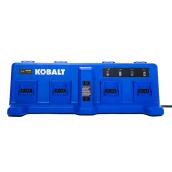 Kobalt 24 V Max Quad Charger for Power Tool Batteries - Blue