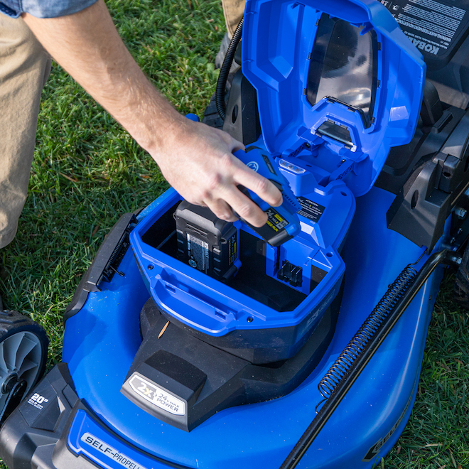 Kobalt 20-in 5 Ah 48 V Brushless Self-Propelled Cordless Lawn Mower - Batteries and Charger Included