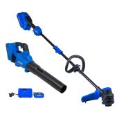 Kobalt 40-Volt Max 520-CFM Leaf Blower and 15-in String Trimmer Combo Kit - Battery and Charger Included