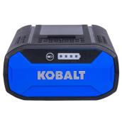 Batterie aux ions de lithium Kobalt pour outils sans fil 40 volts 4 Ah avec indicateur de charge à DEL