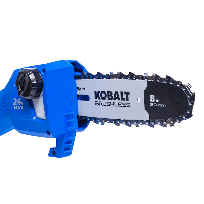 Kobalt 8-in Cordless Brushless Electric Pole Chainsaw Tool Battery Non Included