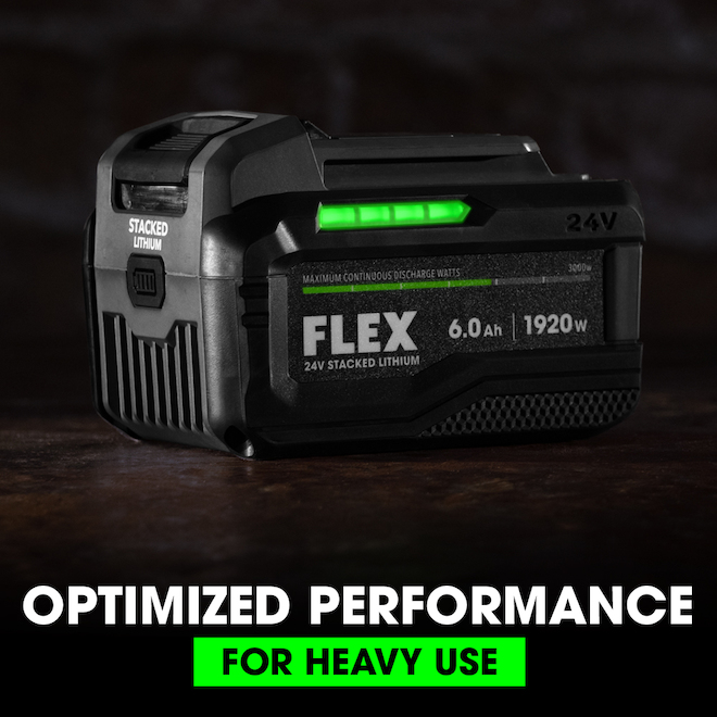 FLEX 24V 6.0 Ah Stacked Lithium-ion Battery for Power Tools