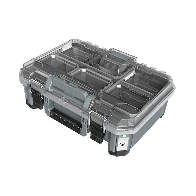 Flex Stack Pack Medium Grey/Black Organizer Box FS1302