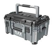 Flex Stack Pack 22-in Grey/Black Polypropylene and Metal Tool Box