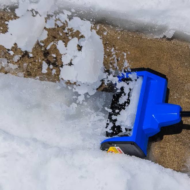 Kobalt 67 L x 12-in W Brushless Motor Multi-Head Snow Shovel with Composite Handle