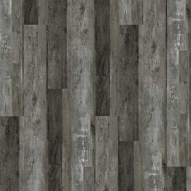 SPC Embossed Flooring - 5 mm - 23.21 sq.ft. - Carbon Oak