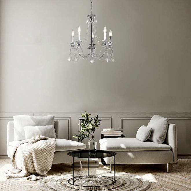 Crystal Dome Chandelier with Brass Hardware: Illuminate Your Space – Ivory  & Deene
