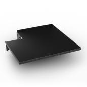 Toja Grid - Square Table Wood Post - Steel 4-in x 4-in - Black