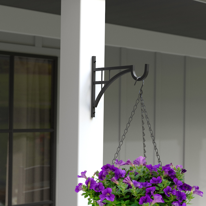 Style Selections 12-in Black Iron Farmhouse Plant Hook