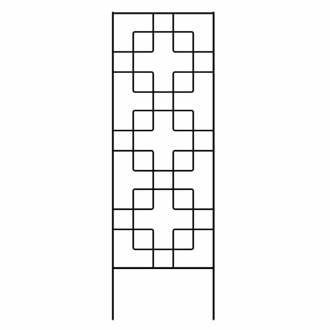 Landon & Co. Zen Trellis in Steel 72-in - Black