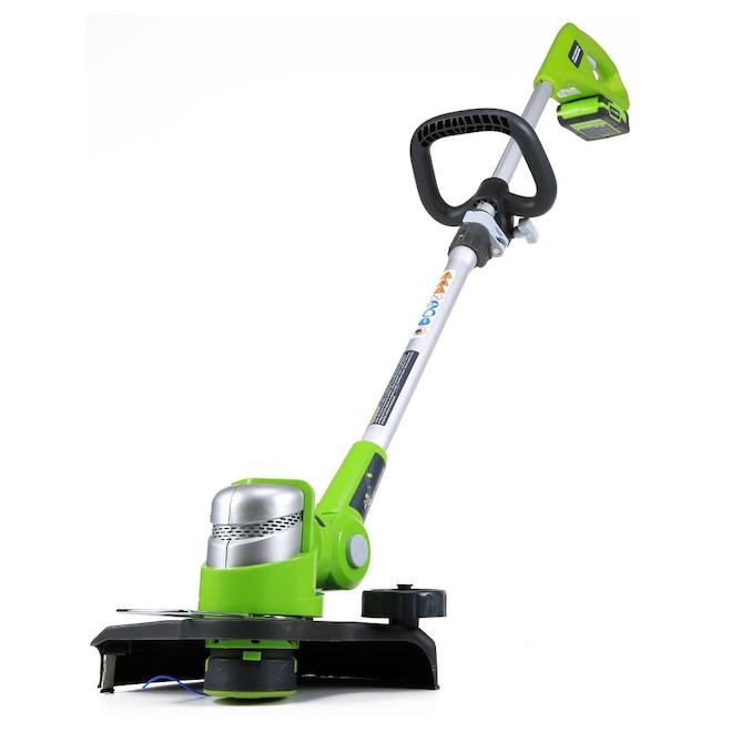 Cordless String Trimmer - Plastic - 12'' - 24 V - Green/Black