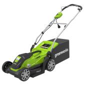 Greenworks Electric Lawn Mower - 14-in - 9.0 A - Green/Black