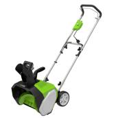 Greenworks Corded Snow Thrower with 10 A Electric Engine - 16-in