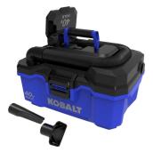Kobalt Wet and Dry Vacuum - 40V - Black and Blue