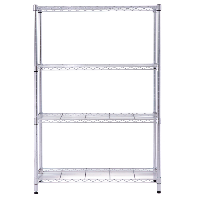 RONA Utility Shelving Unit in Steel with 4 Shelves - 35.7 x 53-in
