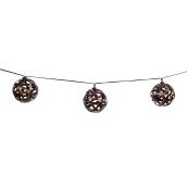 Fusion Products String Solar Lights - 10 LED Warm White - Oiled Bronze