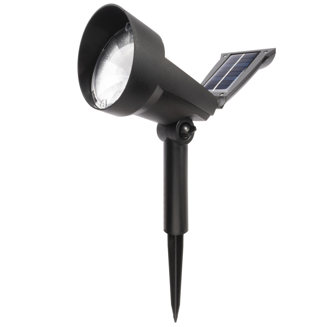 Fusion Products Solar Spotlights with Hinged Panels - 12 V - Black - 2/Pack