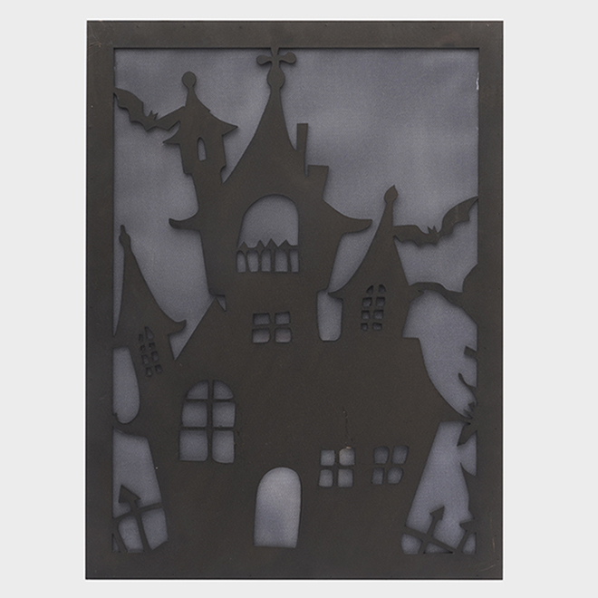 Fusion Battery-Operated Halloween Wall-Mounted Shadow Box with Ghost Sound