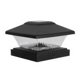 Moonrays 4-Pack - Black - Solar LED Post Light Caps