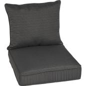 Allen + Roth Chair Cushion - Deep Seat - 46-in x 25-in x 6-in - Grey