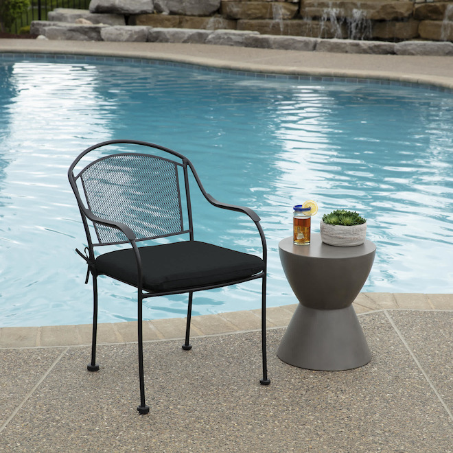 Landon & Co.18 x 19 x 2.5-in Anthracite Premium Olefin Patio Seat Cushion