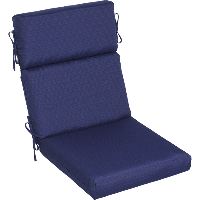 Allen Roth Patio Seat Cushion High Back Premium Olefin 44 In X 21 4 5 Navy Fh0u713b L9c8 Rona - Patio Chair Cushions With High Back
