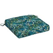 Style Selections Patio Chair Cushion - 20-in x 20-in x 5-in - Polyester - Blue