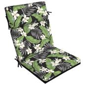 Style Selections 1-Piece Oliani Tropical Floral Patio Chair Cushion
