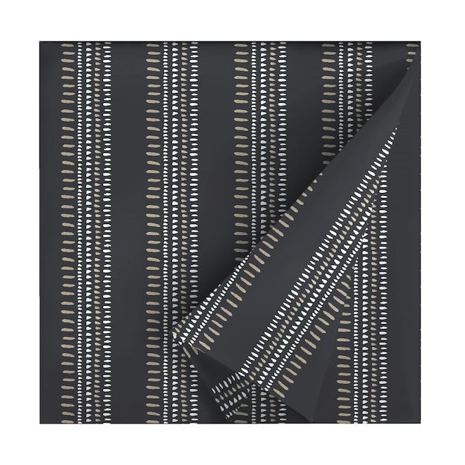 Landon & Co. 2-Piece Polyester 24-in W Black Deep Patio Seat Cushions