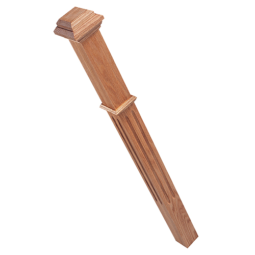 Concept SGA 6000 Series Newel Post - Oak - Natural Finish - 44-in L x 2 1/2-in W