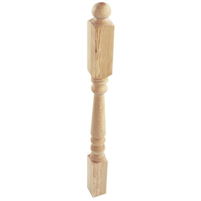 Concept SGA 41-in Unfinished Western Hemlock Universal Stair Newel Post