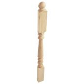 Concept SGA 41-in Western Hemlock Half Stair Newel Post