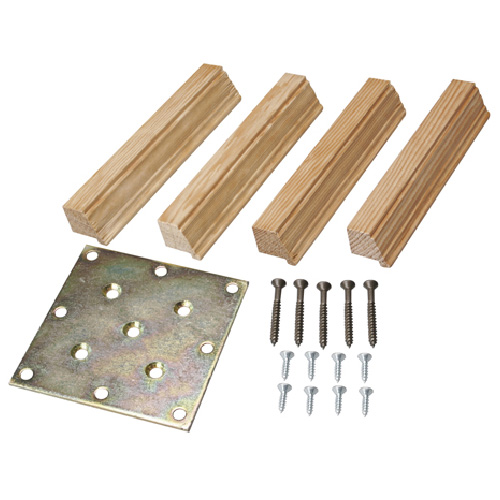 Concept SGA Mounting Kit - Hemlock - 1 Plate with 4 Finishing Trims - 8 Fastening Screws