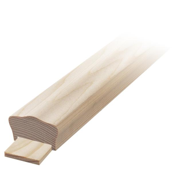 Concept SGA 2.75-in x 12-ft Unfinished Northern Pine Handrail and Filet