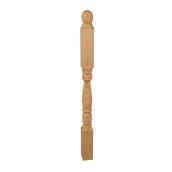 Concept SGA 41.5-in Unfinished Oak Half Stair Newel Post