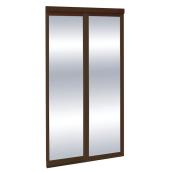 Concept SGA Espresso Mirror Sliding Closet Interior Door 48-in x 80-in