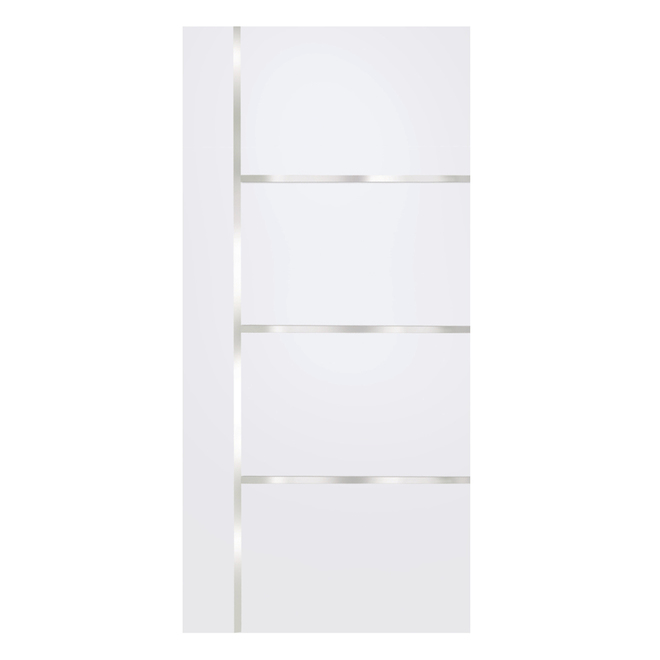 Concept SGA 32-in x 80-in White Aspen Interior PVC Slab Door