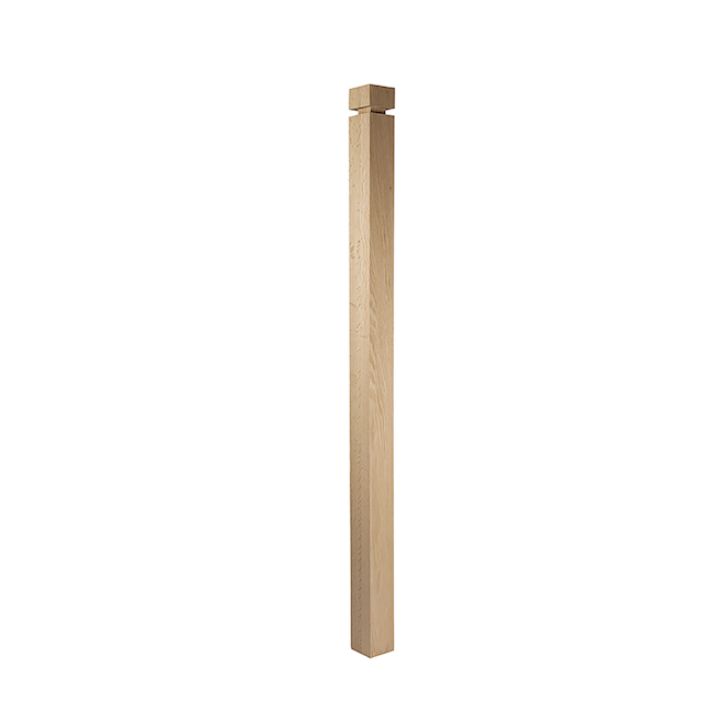 Concept SGA Square Oak Newel - 44-in