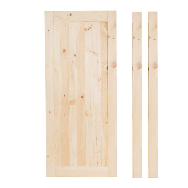 Concept SGA Country Door 36-in x 80-in Natural Pine