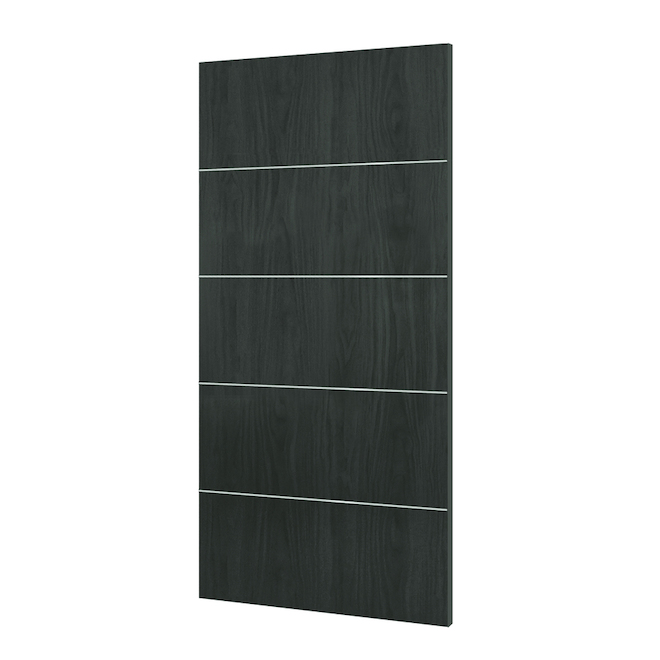 Concept SGA 36-in x 80-in Charcoal Grey Murage Interior PVC Slab Door