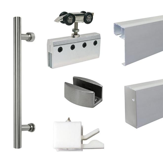 Concept SGA 6.7-ft x 1.5-in Grey Aluminum Track