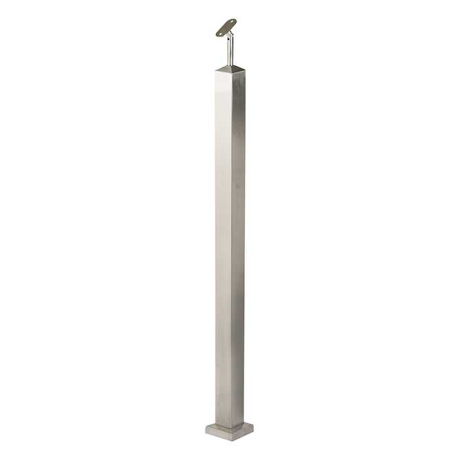 Concept SGA 2-in x 36-in Stainless Steel Prefinished Square Stair Newel Post