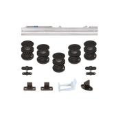SGA Invisible Door Track and Hardware Kit for Sliding Door - Black